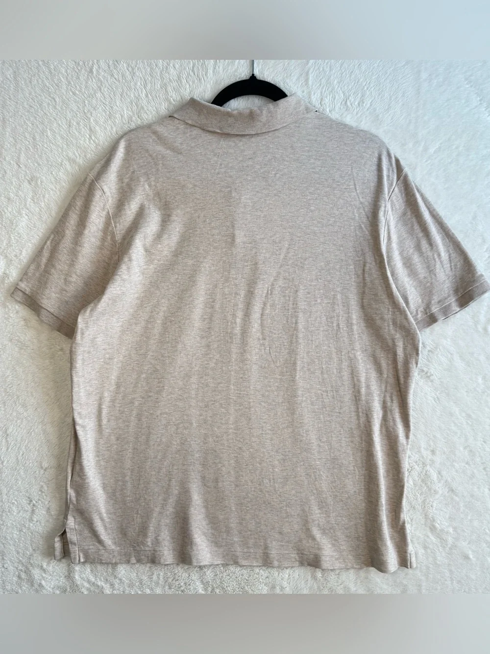 Polo Ralph Lauren Shirt Men’s Large Beige Classic Fit Pony Casual Preppy Office